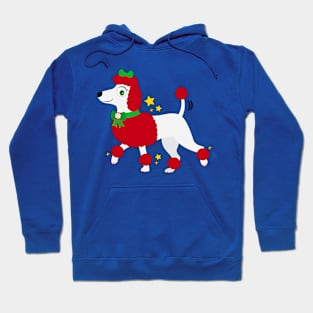 Cute Poodle Dressed for the Holidays Hoodie